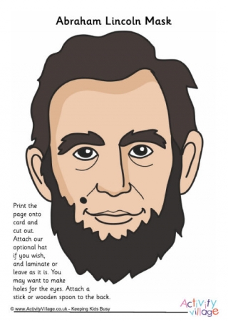 Abraham Lincoln Printable Mask