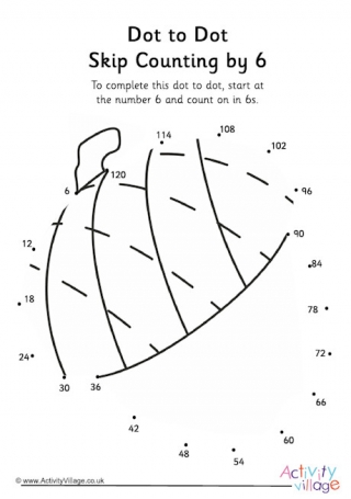 Acorn dot to dot skip counting