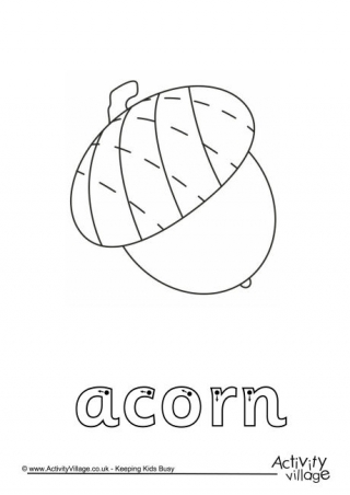 Acorn Finger Tracing