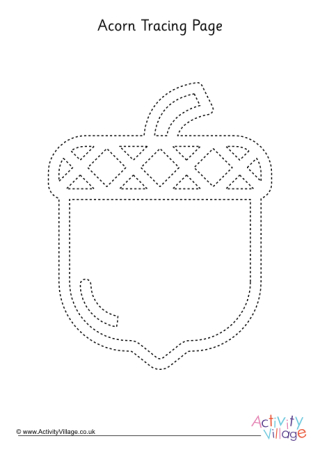 Acorn Tracing Page