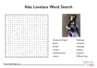 Ada Lovelace Word Search