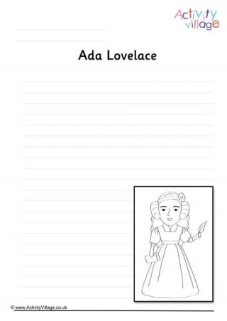 Ada Lovelace Writing Page