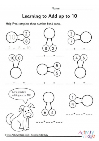 Adding with Number Bonds to 10