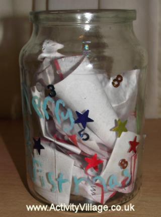 Advent Calendar Jar
