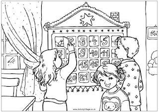 Advent Colouring Pages