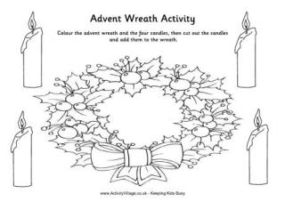 Advent Wreath Printable Activity