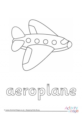 Aeroplane Finger Tracing