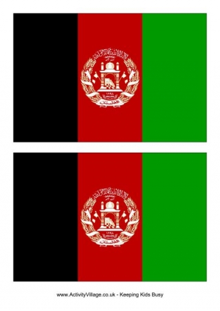 Afghanistan Flag Printable