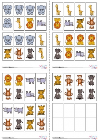 African Animal Dominoes