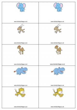 African Animal Name Badges 2
