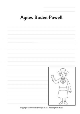 Agnes Baden-Powell Writing Page