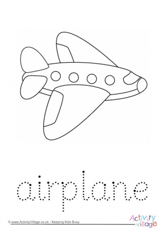 Airplane Word Tracing