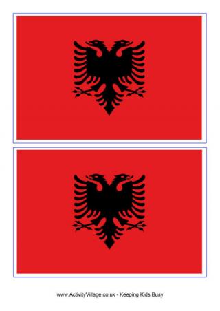 Albania Flag Printable