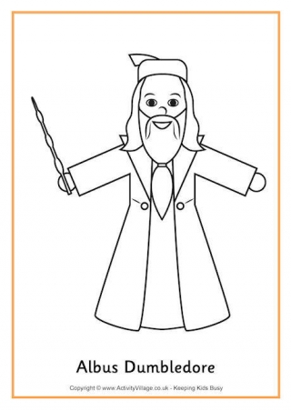 Albus Dumbledore Colouring Page