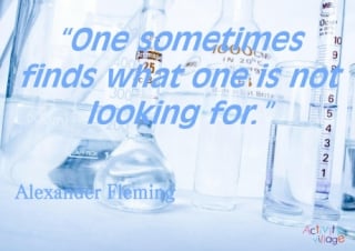 Alexander Fleming Quote Poster