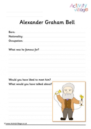 Alexander Graham Bell Worksheet
