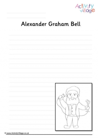 Alexander Graham Bell Writing Page