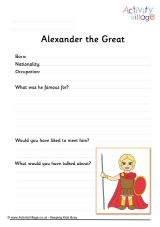 Alexander the Great worksheet