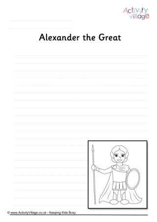 Alexander the Great Writing Page