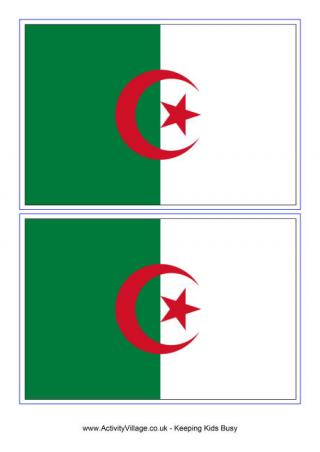 Algeria Flag Printable