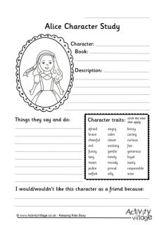 Alice in Wonderland Character Studies