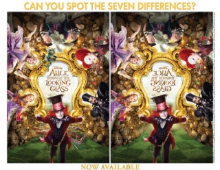 Alice Through the Looking Glass Spot the Differences