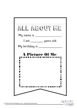 All About Me Bunting 1