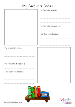 All About Me - My Favourite Books 