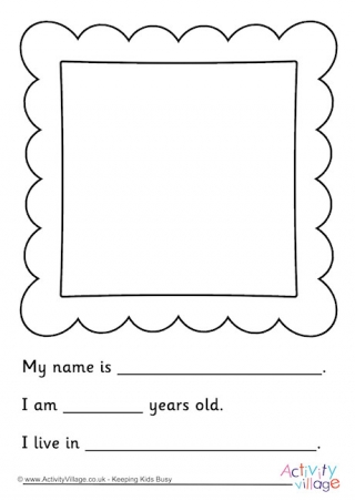All About Me Picture Frame
