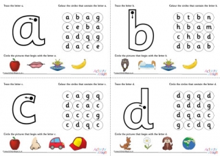 All Alphabet Learn the Letter Worksheets