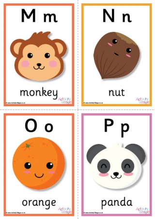 All Alphabet Posters with Words