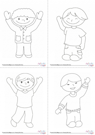 All Boy Colouring Pages