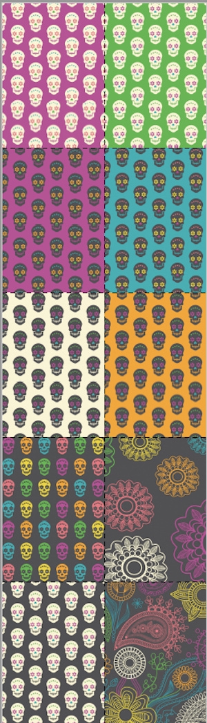Day of the Dead Scrapbook Paper