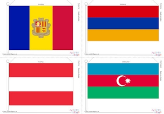 All Flags of Europe Large Printables