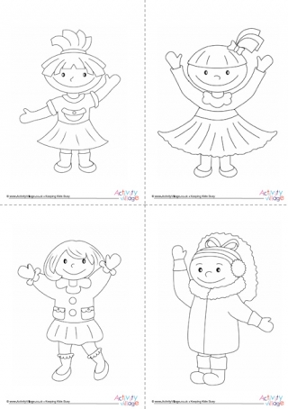 All Girl Colouring Pages