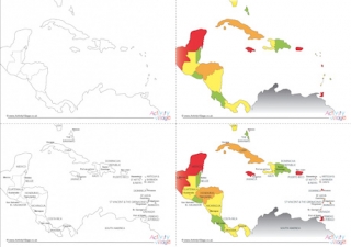 Printable Maps of the Caribbean