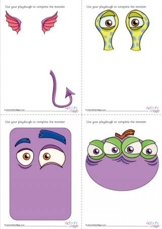 All Monster Playdough Mats