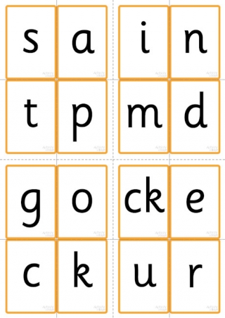 All Phase Two Letters - Flash Cards