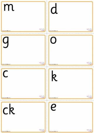 All Phase Two Letters - Sorting Mats