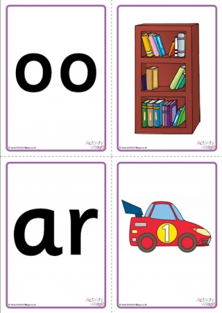 All Phase Three letters - mnemonic flash cards