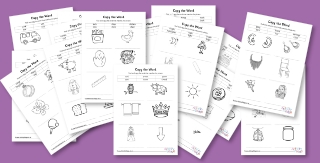 All Phase Three Copy the Word Worksheets