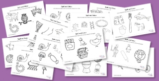 All Phase Three Spell and Colour Worksheets