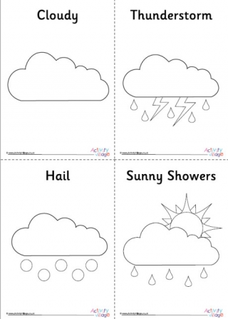 All Weather Symbol Colouring Pages