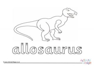 Allosaurus Finger Tracing