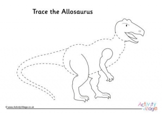Allosaurus Tracing Page