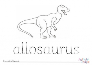 Allosaurus Word Tracing