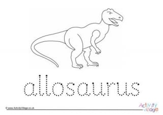 Allosaurus Word Tracing