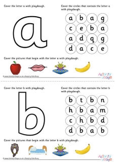 Alphabet Activity Playdough Mats