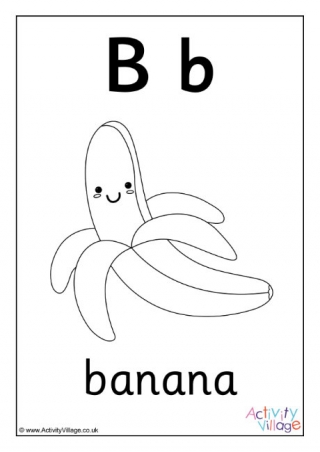 Alphabet Colouring Page B
