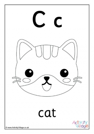 Letter C Colouring Pages